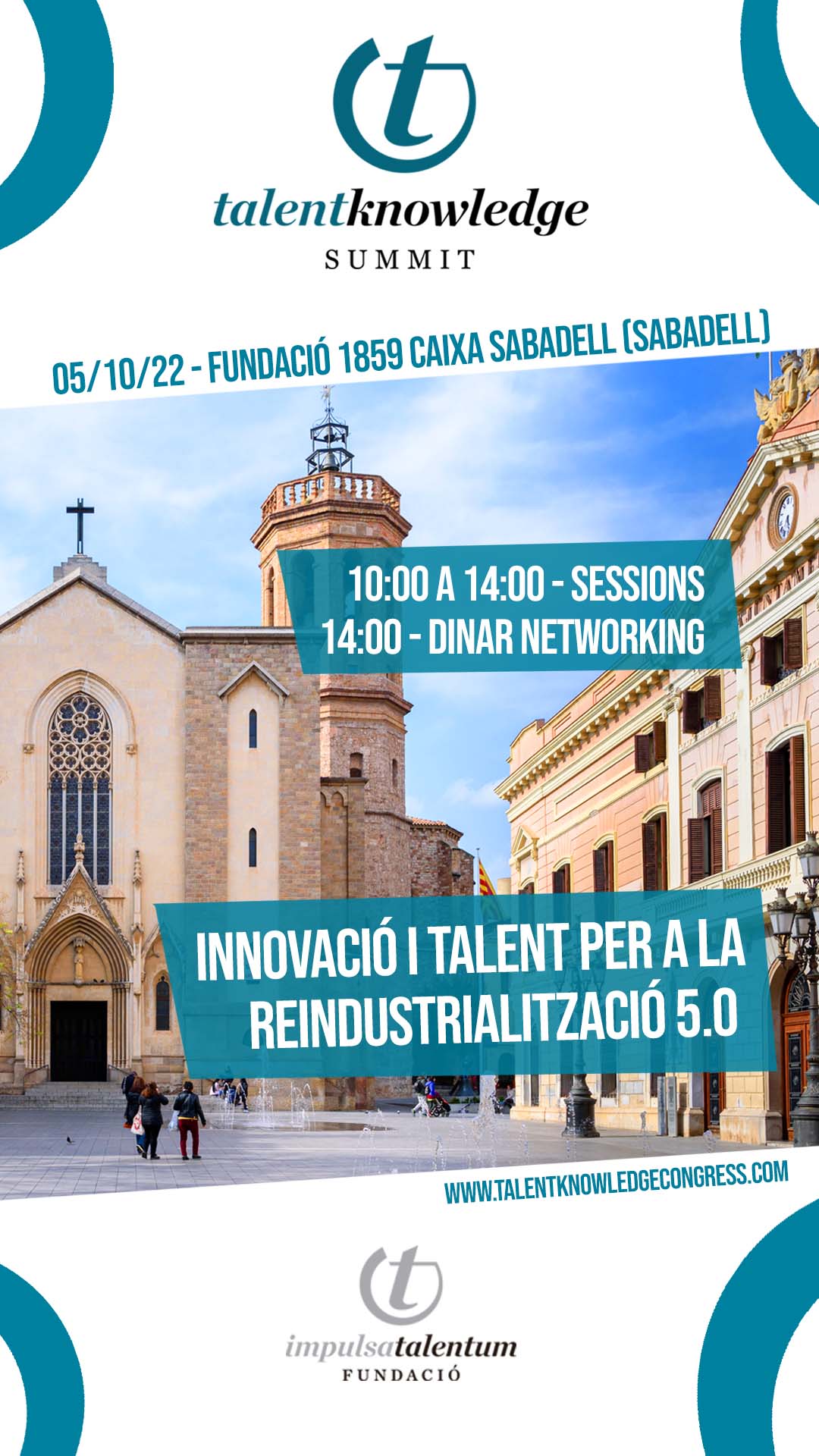 Sabadell Talent Knowledge Summit – Innovació i Talent per la re industrialització. Indústria 5.0
