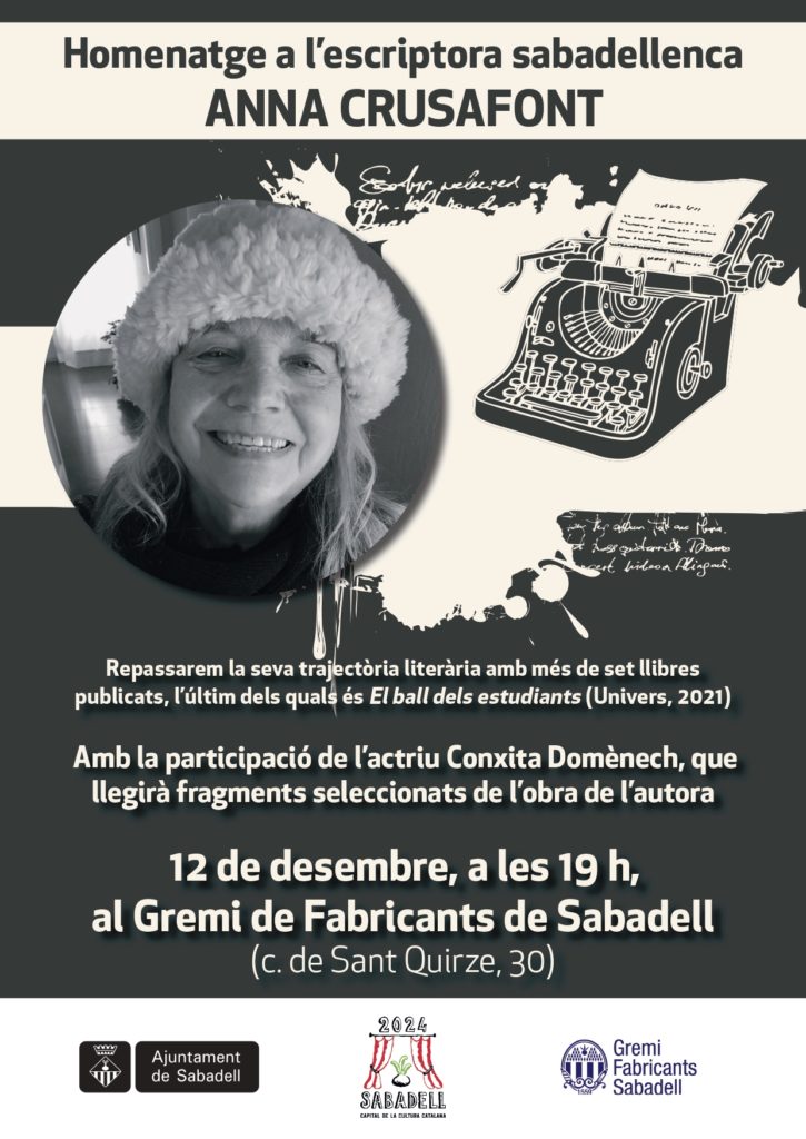 Gremi-Fabricants-homenatge-escriptora-Anna-Crusafont-Sabadell